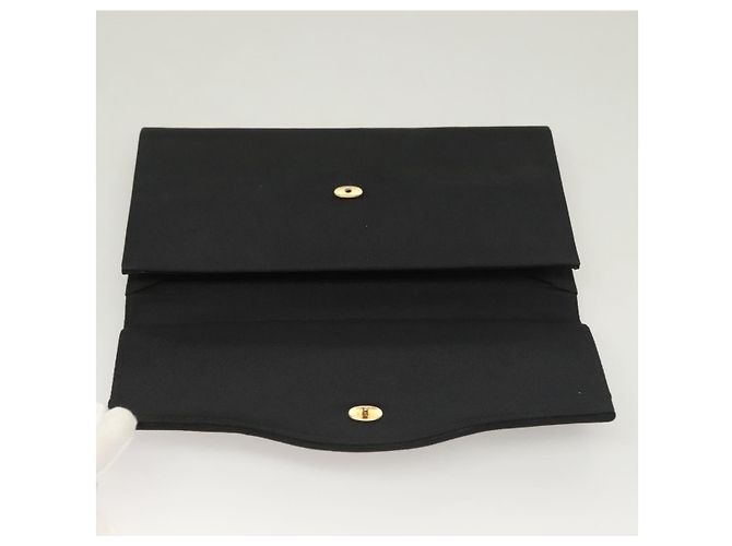 Borsa a mano Gucci in nylon nero e oro Auth ep9712 D'oro - vista 8