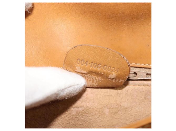 Gucci Borsa a Spalla Micro GG Supreme PVC Beige Oro 004 106 0024 Auth ep9743 D'oro - vista 12