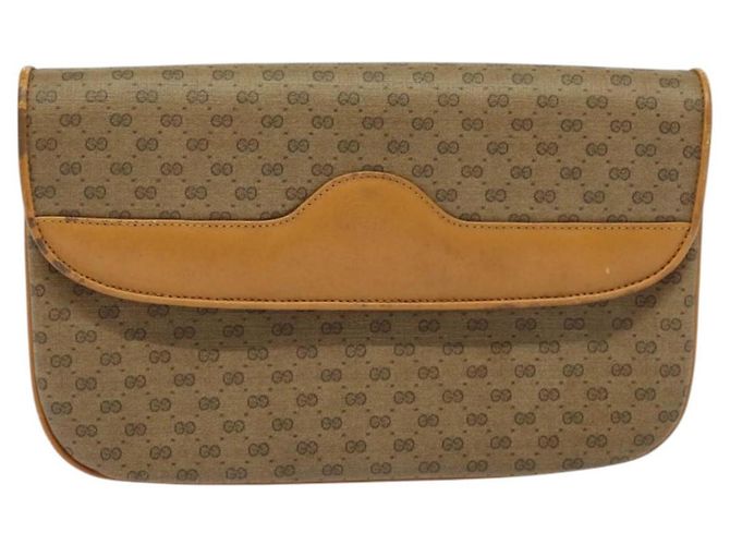 Gucci Borsa a Spalla Micro GG Supreme PVC Beige Oro 004 106 0024 Auth ep9743 D'oro - vista 13