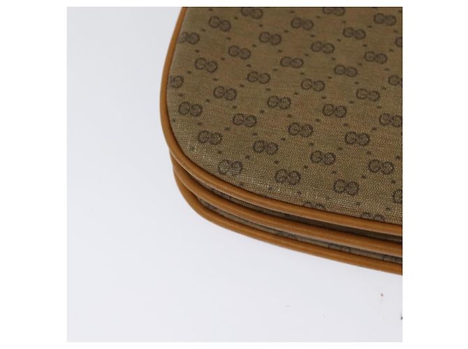 Gucci Borsa a Spalla Micro GG Supreme PVC Beige Oro 004 106 0024 Auth ep9743 D'oro - vista 15