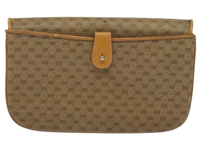 Gucci Borsa a Spalla Micro GG Supreme PVC Beige Oro 004 106 0024 Auth ep9743 D'oro - vista 2
