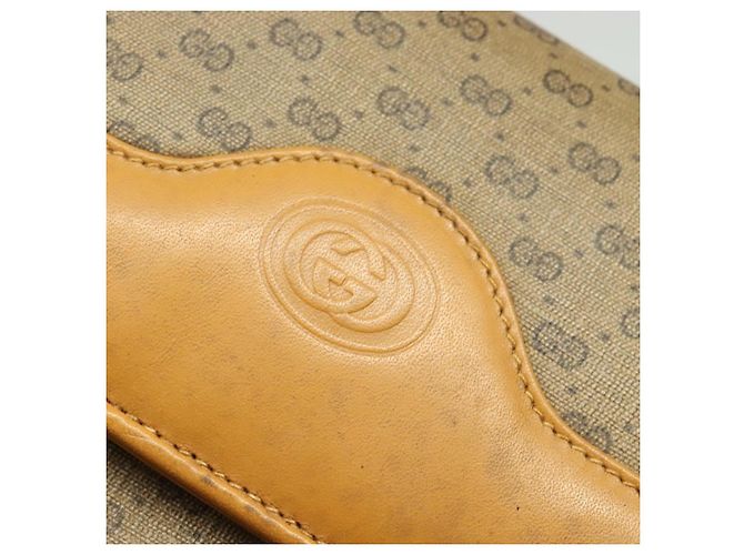 Gucci Borsa a Spalla Micro GG Supreme PVC Beige Oro 004 106 0024 Auth ep9743 D'oro - vista 8