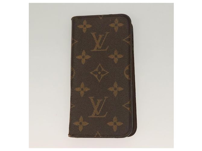 CUSTODIA per iPHONE Monogram LOUIS VUITTON 3Set LV Auth bs27233 Monogramma - vista 10