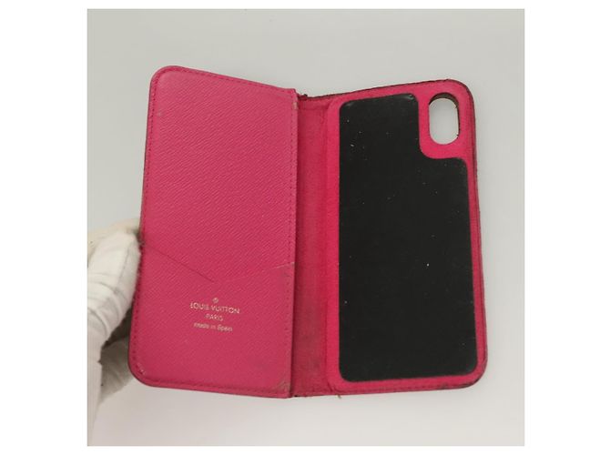 CUSTODIA per iPHONE Monogram LOUIS VUITTON 3Set LV Auth bs27233 Monogramma - vista 8