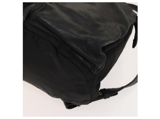 PRADA Backpack Nylon Black Silver Auth bs27860 Silvery - view 16