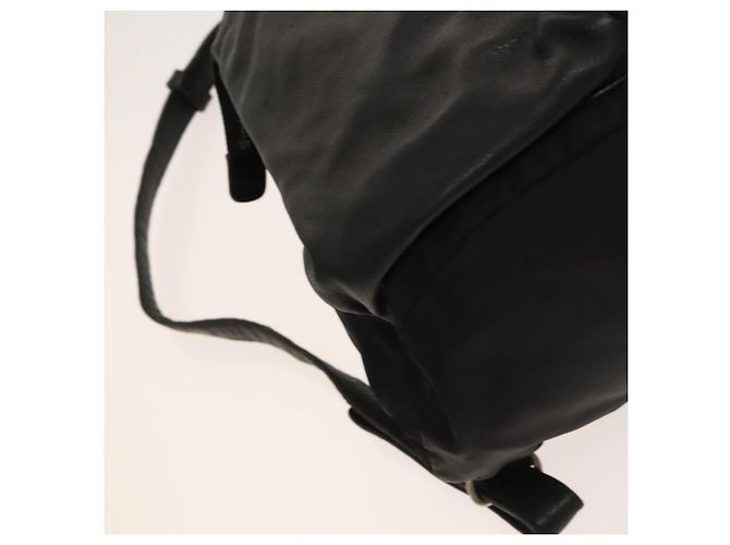 PRADA Backpack Nylon Black Silver Auth bs27860 Silvery - view 17