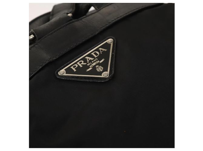 PRADA Backpack Nylon Black Silver Auth bs27860 Silvery - view 20