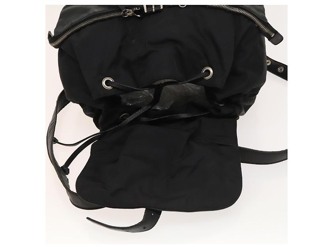 PRADA Backpack Nylon Black Silver Auth bs27860 Silvery - view 22