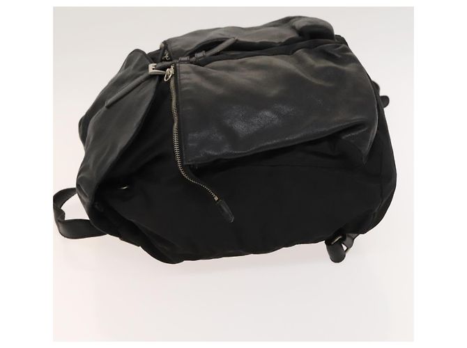PRADA Backpack Nylon Black Silver Auth bs27860 Silvery - view 4