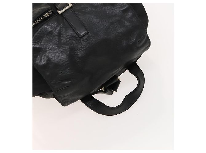 PRADA Backpack Nylon Black Silver Auth bs27860 Silvery - view 6