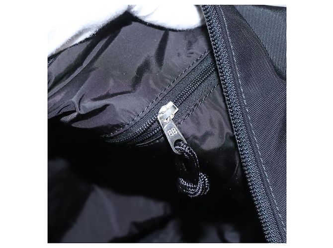 Borsa Boston in tela nera e argento Balenciaga Auth mr1018V Nero - vista 23