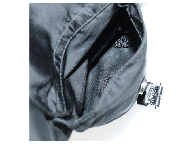 Zaino PRADA in nylon nero Auth 112941V - vista 27