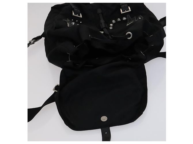 Zaino PRADA in nylon nero Auth 112941V - vista 9