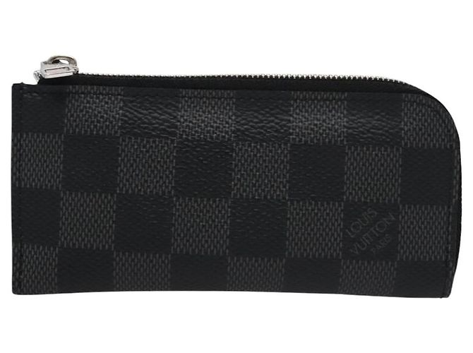 LOUIS VUITTON Pochette Cles Damier Graphite Porta Moedas N61235 LV Auth KD220V Damier ebene - vista 13