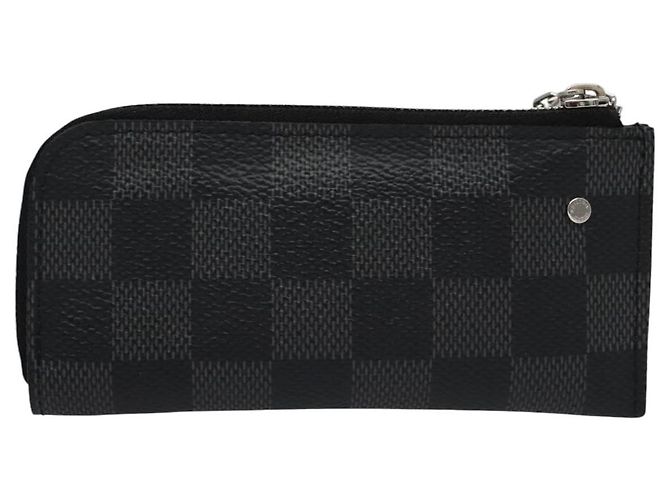 LOUIS VUITTON Pochette Cles Damier Graphite Porta Moedas N61235 LV Auth KD220V Damier ebene - vista 2