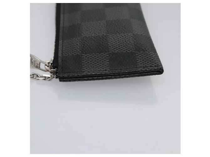 LOUIS VUITTON Pochette Cles Damier Graphite Porta Moedas N61235 LV Auth KD220V Damier ebene - vista 4