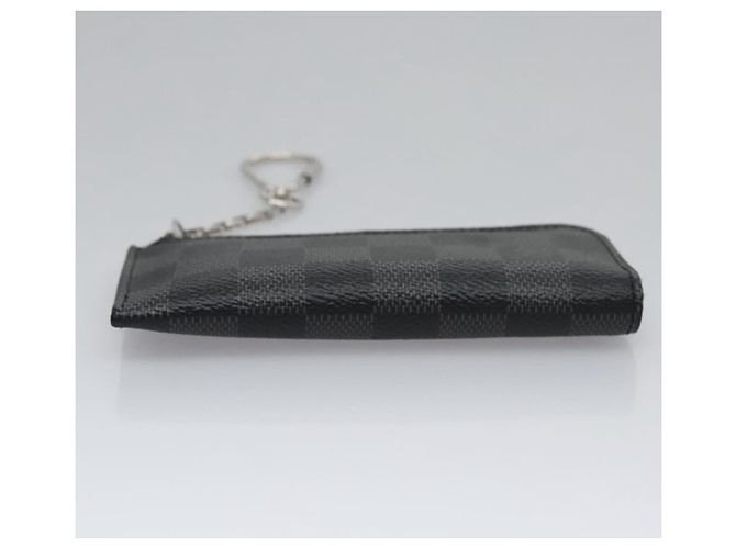 LOUIS VUITTON Pochette Cles Damier Graphite Porta Moedas N61235 LV Auth KD220V Damier ebene - vista 5