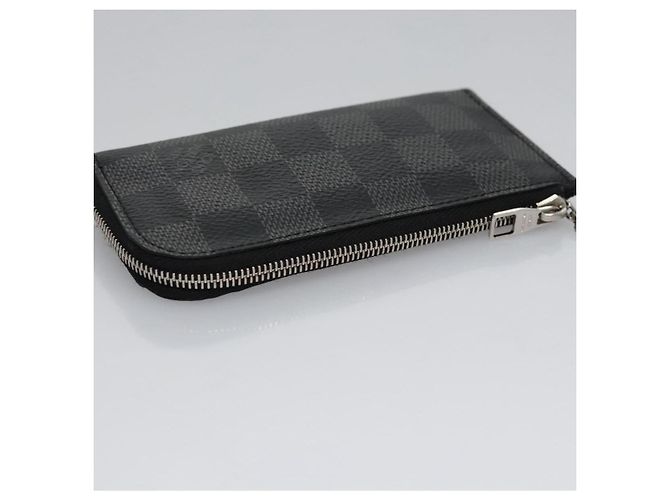 LOUIS VUITTON Pochette Cles Damier Graphite Porta Moedas N61235 LV Auth KD220V Damier ebene - vista 6