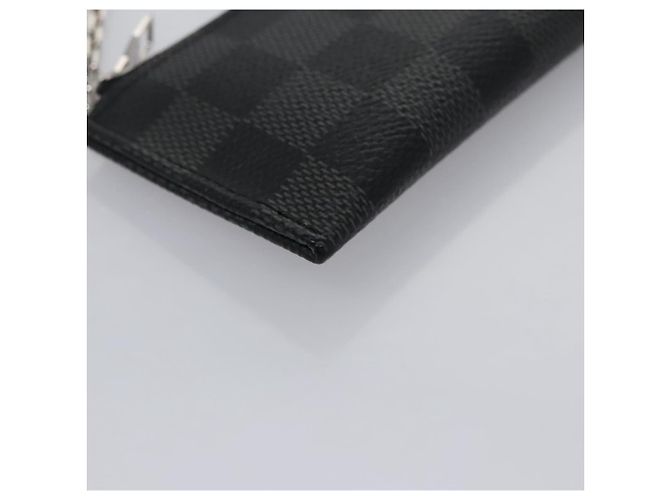 LOUIS VUITTON Pochette Cles Damier Graphite Porta Moedas N61235 LV Auth KD220V Damier ebene - vista 8