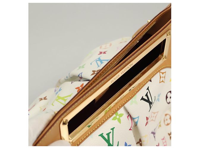 LOUIS VUITTON Schultertasche Judy GM Monogramm Multicolor Weiß M40253 Auth BD1463V - Ansicht 22