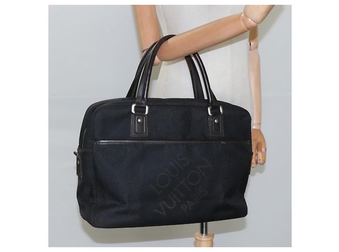 LOUIS VUITTON Borsa da lavoro Damier Geant Yak Nera M93082 LV Auth bs22587 Nero - vista 23
