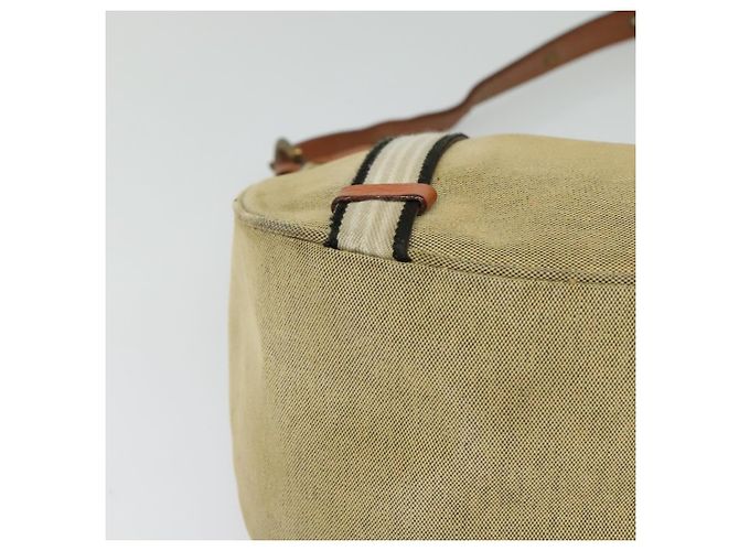 Borsa a Spalla Burberry Blue Label in Tela Beige Oro Auth bs23029 D'oro - vista 10