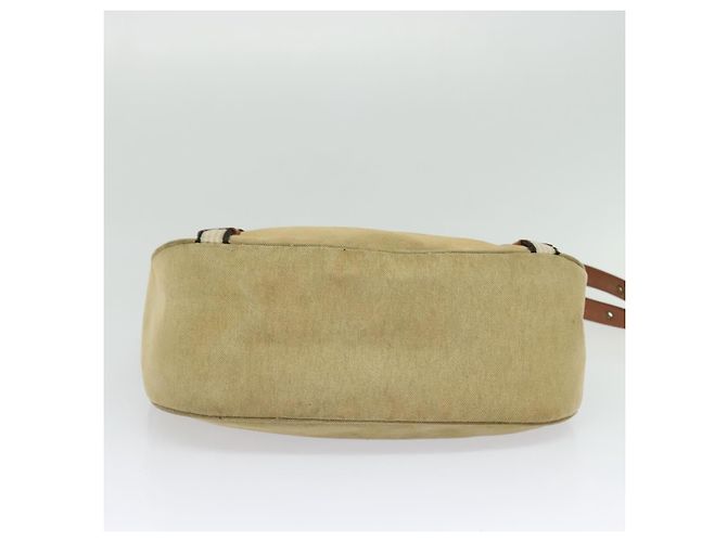 Borsa a Spalla Burberry Blue Label in Tela Beige Oro Auth bs23029 D'oro - vista 9