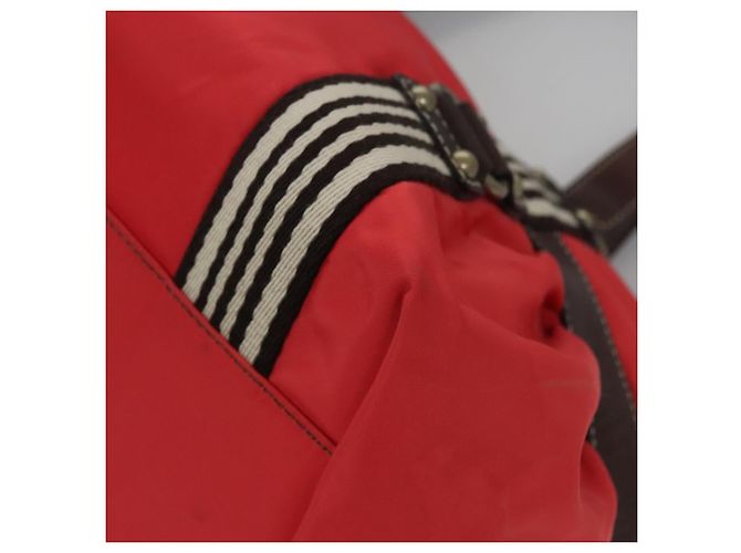 BURBERRY Blue Label Tote Bag Nylon Rot Auth ti2825 - Ansicht 11