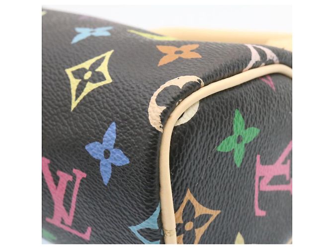 LOUIS VUITTON Monogram Multicolor Mini Speedy Handtasche Schwarz M92644 Auth 26986SM - Ansicht 10