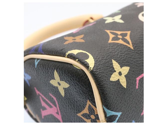 LOUIS VUITTON Monogram Multicolor Mini Speedy Handtasche Schwarz M92644 Auth 26986SM - Ansicht 11