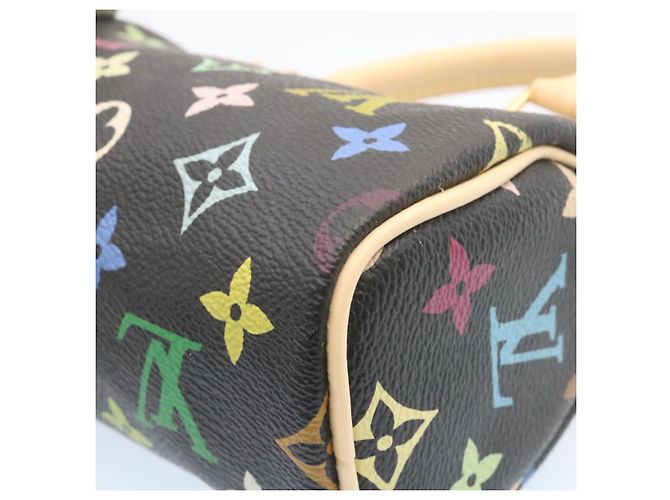 LOUIS VUITTON Monogram Multicolor Mini Speedy Handtasche Schwarz M92644 Auth 26986SM - Ansicht 12