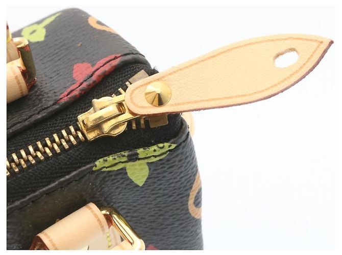 LOUIS VUITTON Monogram Multicolor Mini Speedy Handtasche Schwarz M92644 Auth 26986SM - Ansicht 13