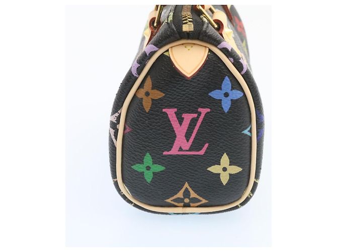 LOUIS VUITTON Monogram Multicolor Mini Speedy Handtasche Schwarz M92644 Auth 26986SM - Ansicht 4