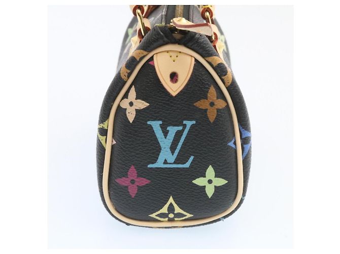LOUIS VUITTON Monogram Multicolor Mini Speedy Handtasche Schwarz M92644 Auth 26986SM - Ansicht 5