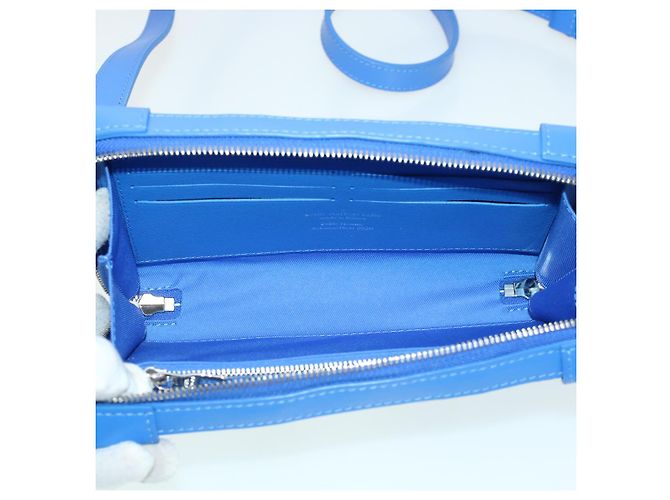 LOUIS VUITTON Monogram Clouds Soft Trunk Wallet Borsa a Spalla M45432 Auth 43567S Bianco Blu chiaro - vista 10