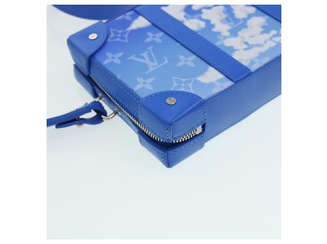 LOUIS VUITTON Monogram Clouds Soft Trunk Wallet Borsa a Spalla M45432 Auth 43567S Bianco Blu chiaro - vista 15