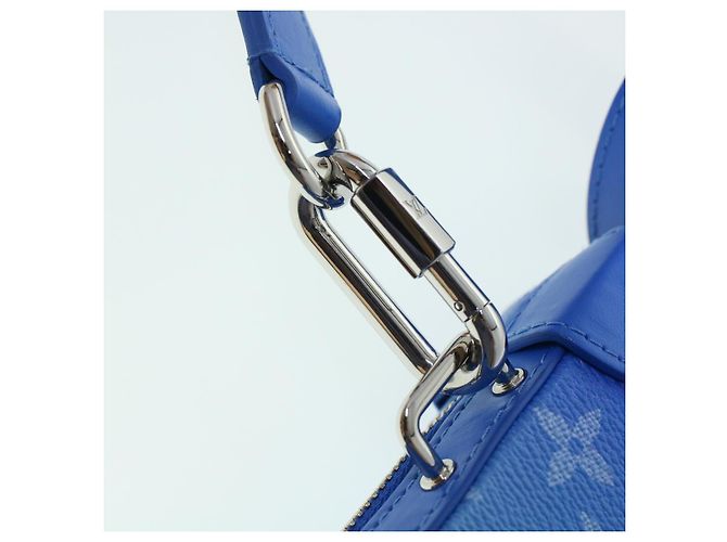 LOUIS VUITTON Monogram Clouds Soft Trunk Wallet Borsa a Spalla M45432 Auth 43567S Bianco Blu chiaro - vista 18