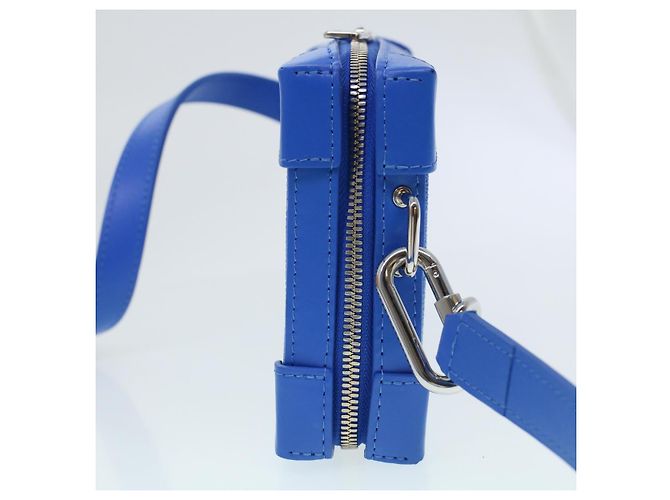 LOUIS VUITTON Monogram Clouds Soft Trunk Wallet Borsa a Spalla M45432 Auth 43567S Bianco Blu chiaro - vista 4