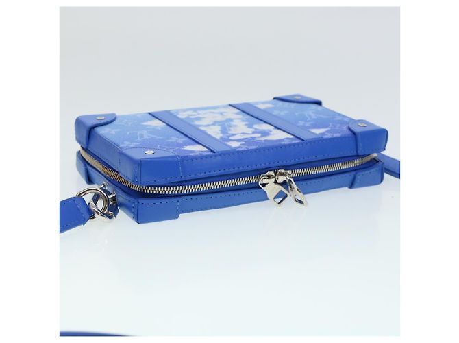 LOUIS VUITTON Monogram Clouds Soft Trunk Wallet Borsa a Spalla M45432 Auth 43567S Bianco Blu chiaro - vista 7