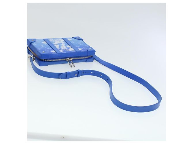 LOUIS VUITTON Monogram Clouds Soft Trunk Wallet Borsa a Spalla M45432 Auth 43567S Bianco Blu chiaro - vista 8