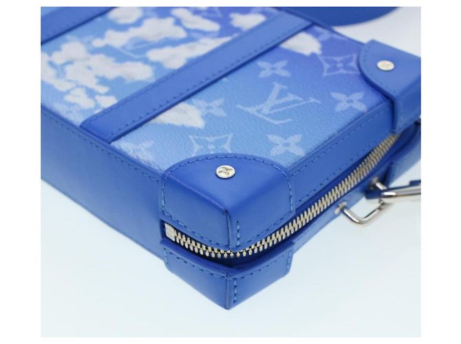 LOUIS VUITTON Monogram Clouds Soft Trunk Wallet Borsa a Spalla M45432 Auth 43567S Bianco Blu chiaro - vista 9