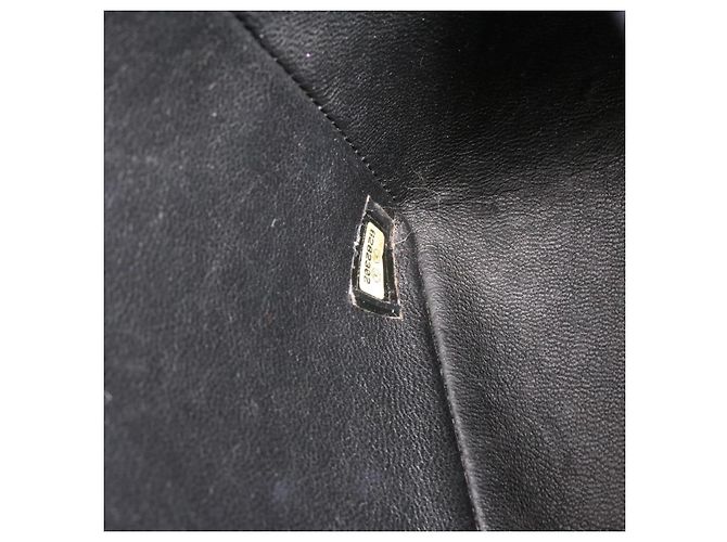 CHANEL Grande Borsa Matelassé 34 con Catena in Pelle Caviar Nera Oro CC Auth 25984SA Nero D'oro - vista 11