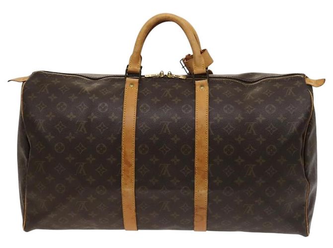 LOUIS VUITTON Borsa Boston Monogram Keepall 55 M41424 LV Auth 123478 Monogramma - vista 3
