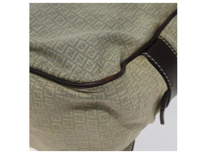 Borsa a Spalla in Tela Zucchino FENDI Blu Oro Auth 124324 D'oro - vista 12