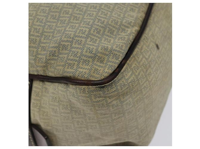 Borsa a Spalla in Tela Zucchino FENDI Blu Oro Auth 124324 D'oro - vista 13