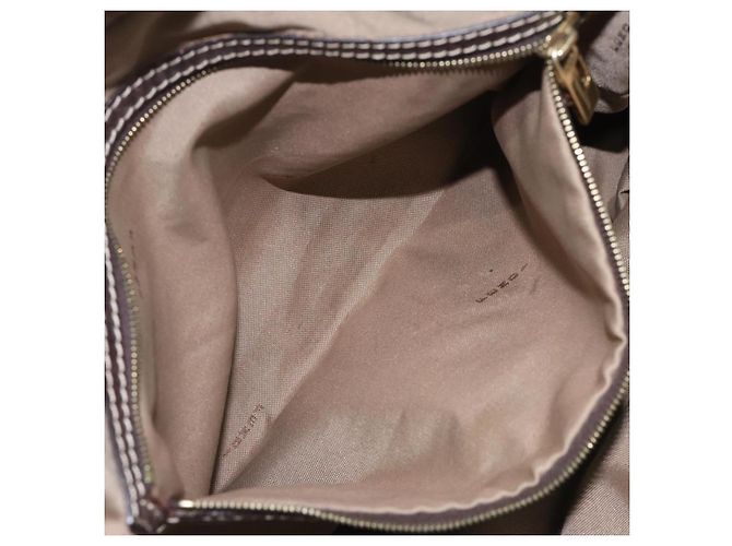 Borsa a Spalla in Tela Zucchino FENDI Blu Oro Auth 124324 D'oro - vista 20