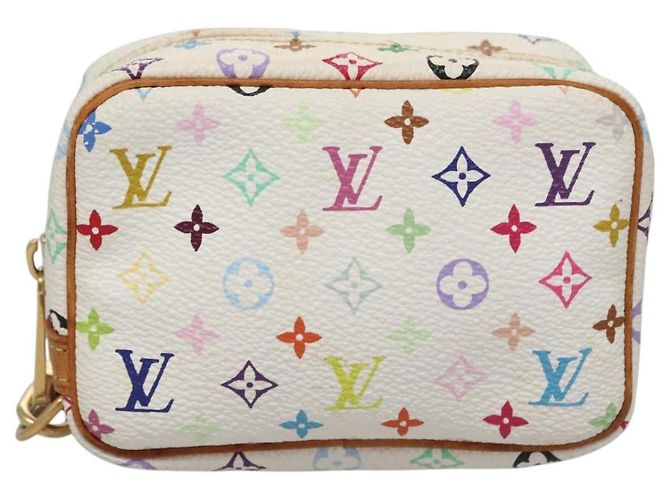 LOUIS VUITTON Pochette Wapity Monogram Multicolore Bianca M58033 Auth 114598V Bianco - vista 13