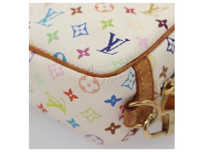 LOUIS VUITTON Pochette Wapity Monogram Multicolore Bianca M58033 Auth 114598V Bianco - vista 16