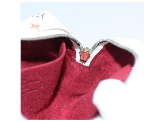 LOUIS VUITTON Pochette Wapity Monogram Multicolore Bianca M58033 Auth 114598V Bianco - vista 17
