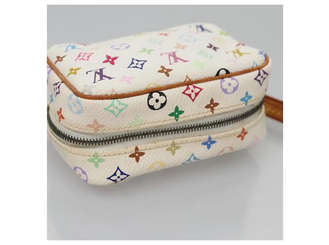 LOUIS VUITTON Pochette Wapity Monogram Multicolore Bianca M58033 Auth 114598V Bianco - vista 5